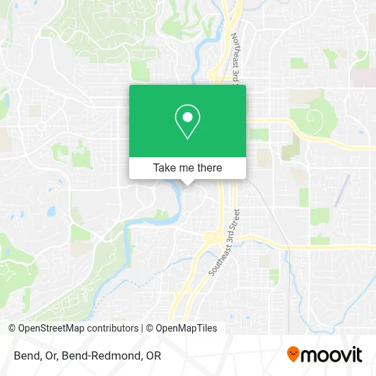 Bend, Or map