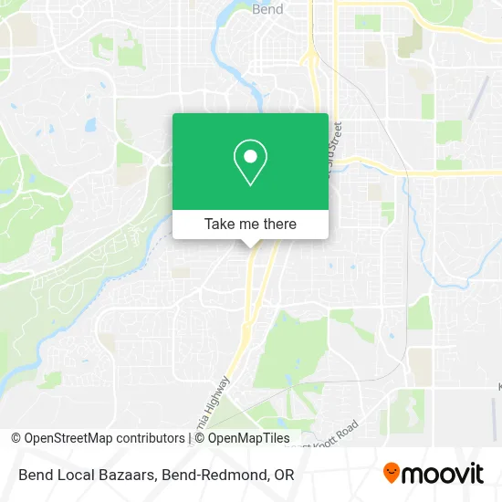 Bend Local Bazaars map