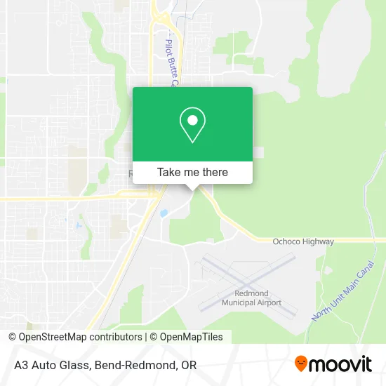 A3 Auto Glass map