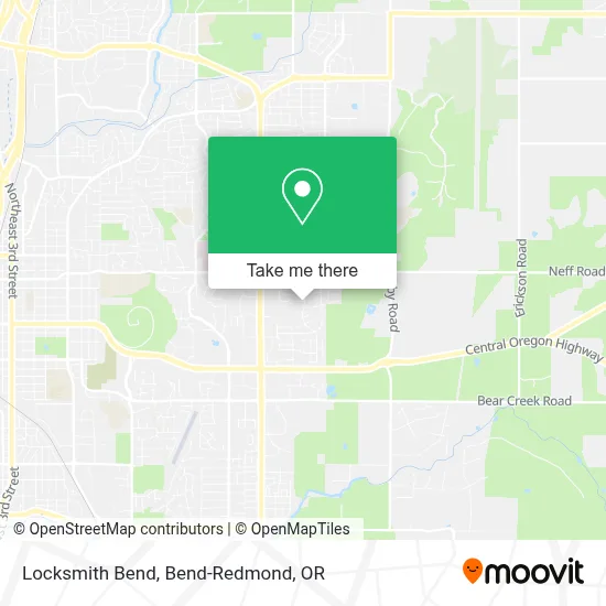 Locksmith Bend map