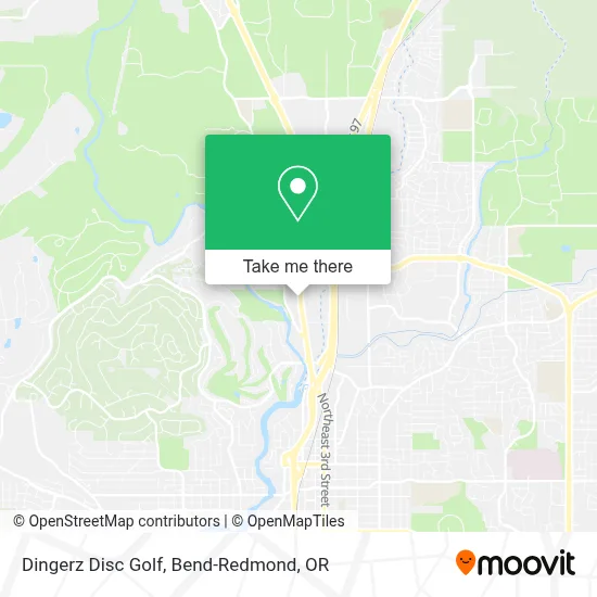Dingerz Disc Golf map