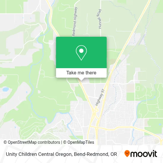Unity Children Central Oregon map