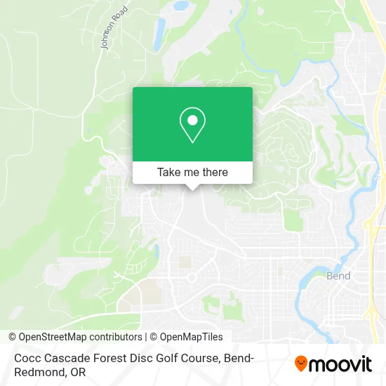 Cocc Cascade Forest Disc Golf Course map