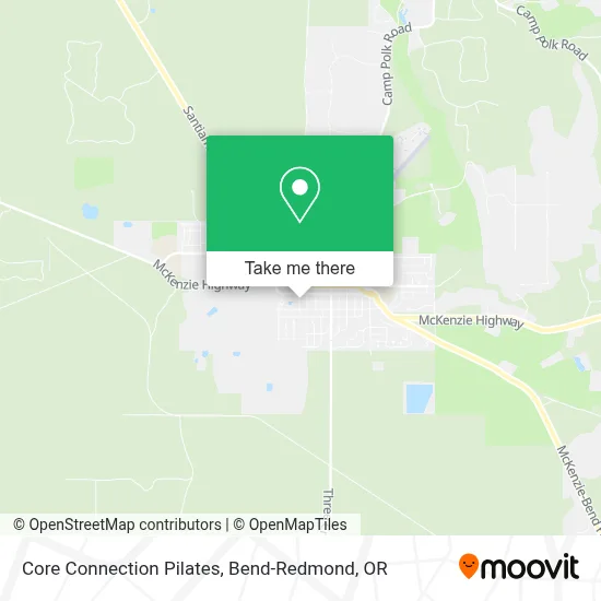 Core Connection Pilates map