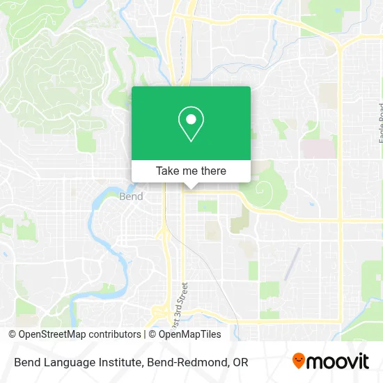 Bend Language Institute map
