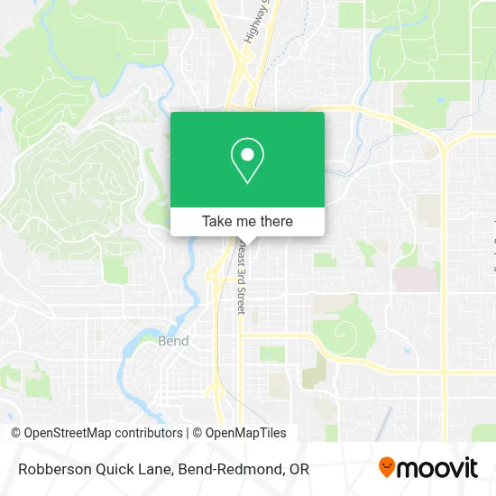 Robberson Quick Lane map