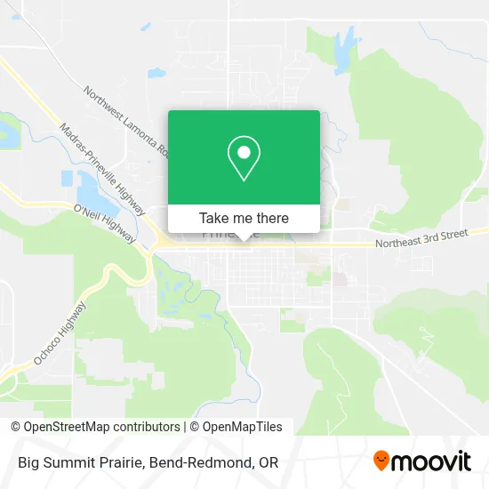 Big Summit Prairie map