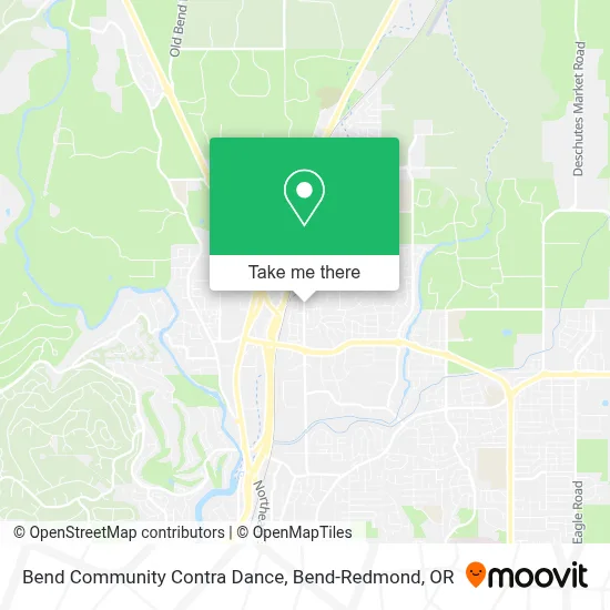 Bend Community Contra Dance map