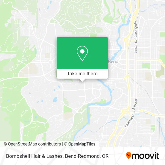 Bombshell Hair & Lashes map