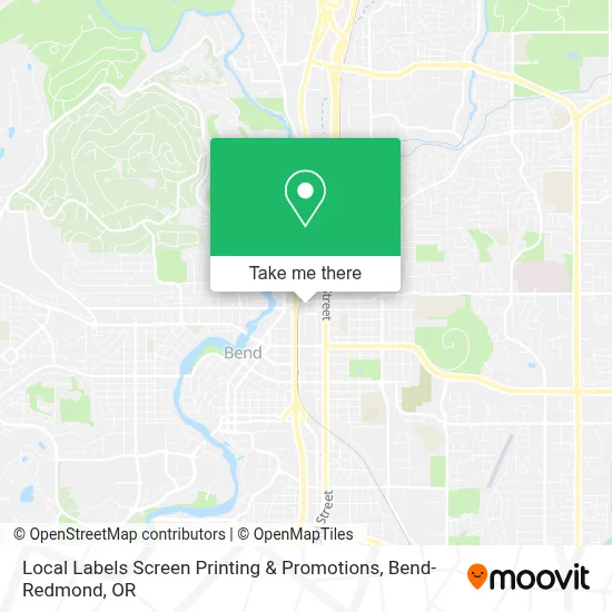Local Labels Screen Printing & Promotions map