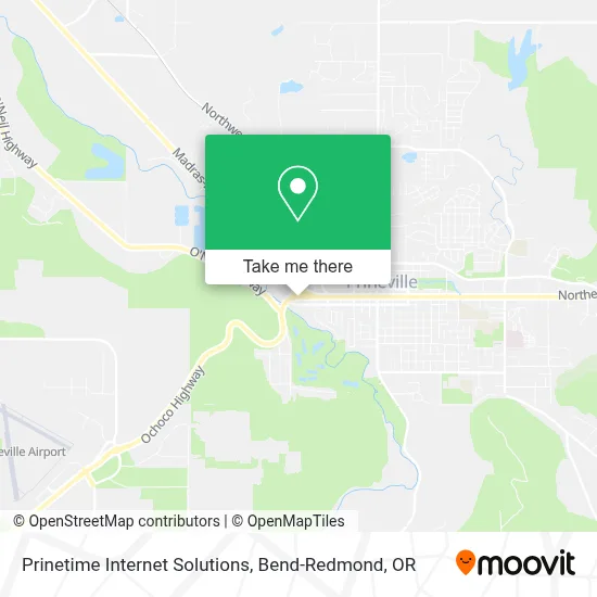 Prinetime Internet Solutions map