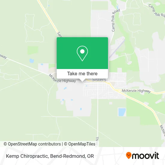 Kemp Chiropractic map