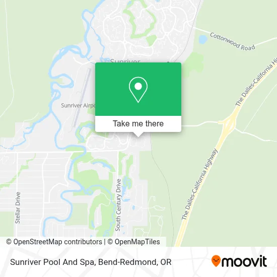 Sunriver Pool And Spa map