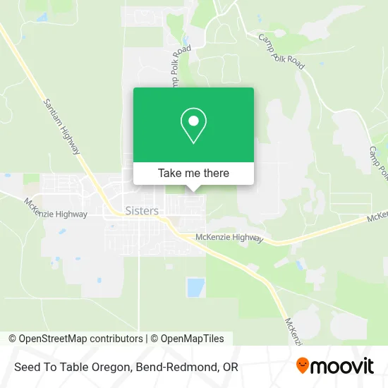 Seed To Table Oregon map