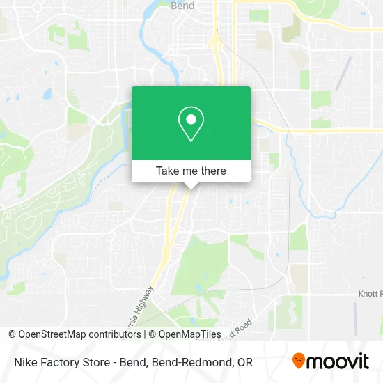 Nike Factory Store - Bend map