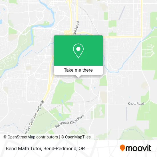 Bend Math Tutor map