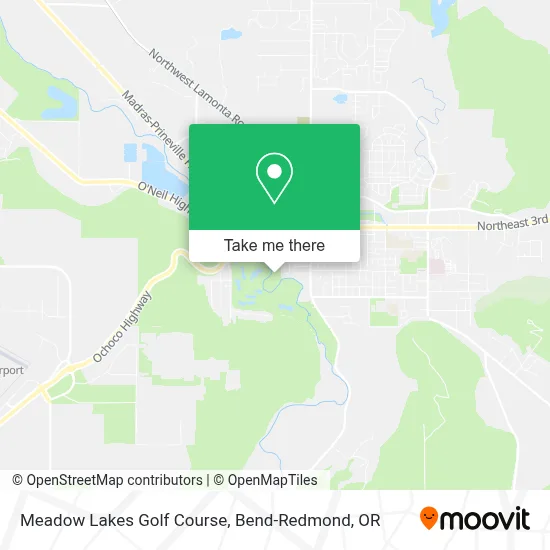 Meadow Lakes Golf Course map