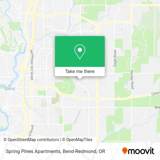 Spring Pines Apartments map