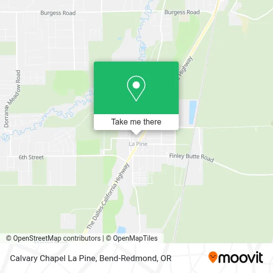 Calvary Chapel La Pine map