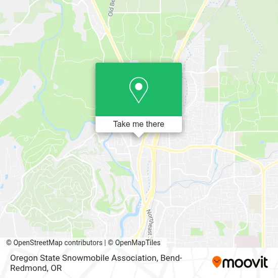 Oregon State Snowmobile Association map