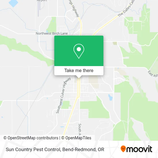 Sun Country Pest Control map