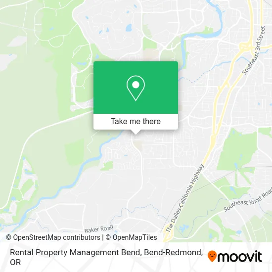 Rental Property Management Bend map