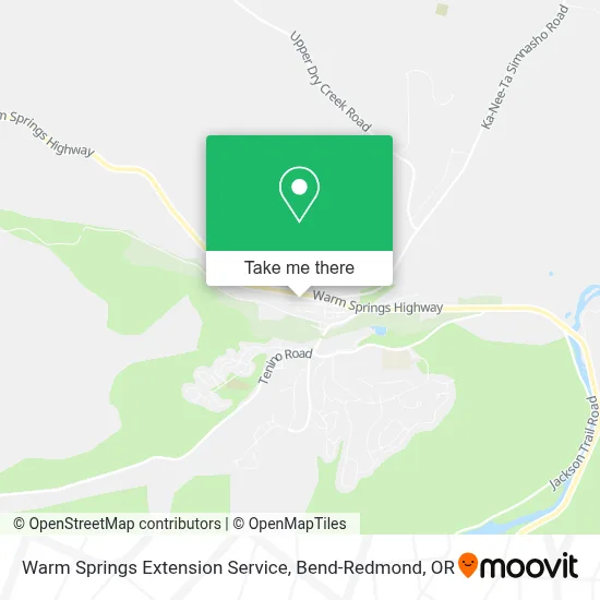 Warm Springs Extension Service map