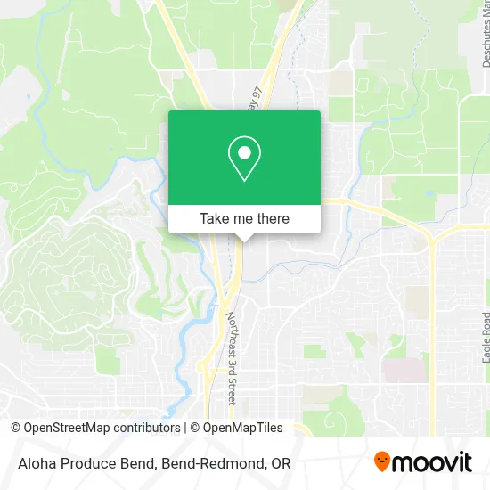 Aloha Produce Bend map