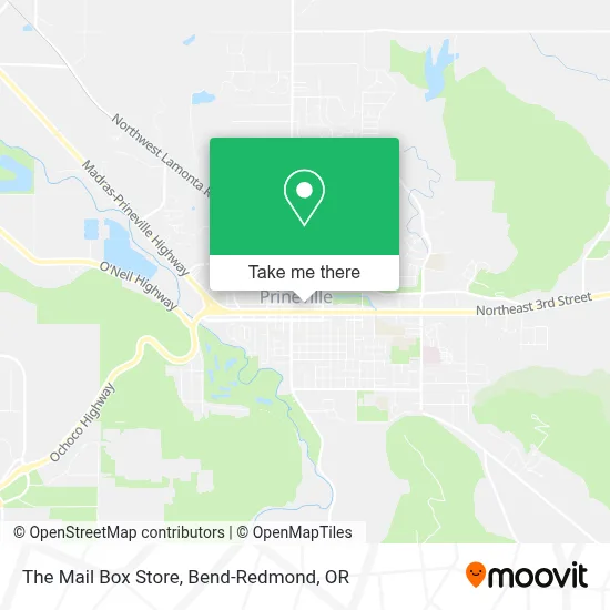 The Mail Box Store map