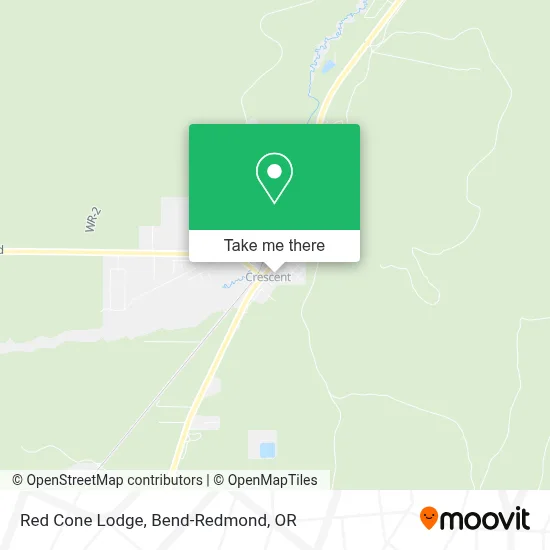 Red Cone Lodge map