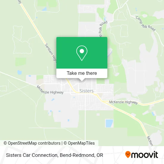 Sisters Car Connection map