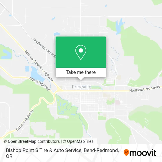 Bishop Point S Tire & Auto Service map