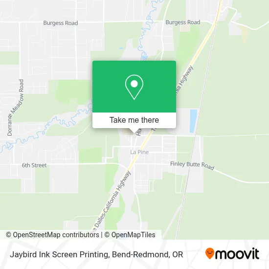 Jaybird Ink Screen Printing map