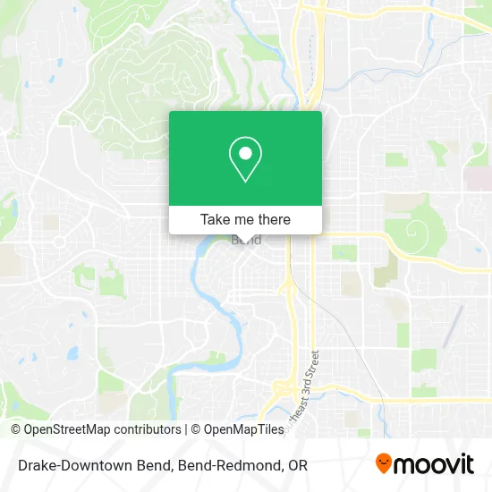 Drake-Downtown Bend map