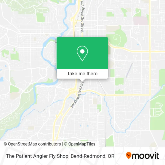 The Patient Angler Fly Shop map