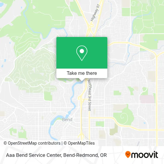 Aaa Bend Service Center map