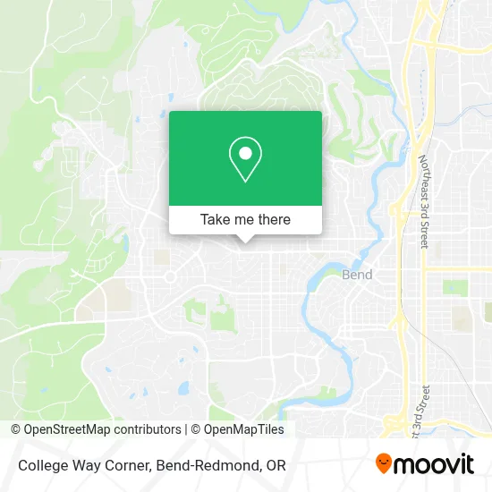 College Way Corner map