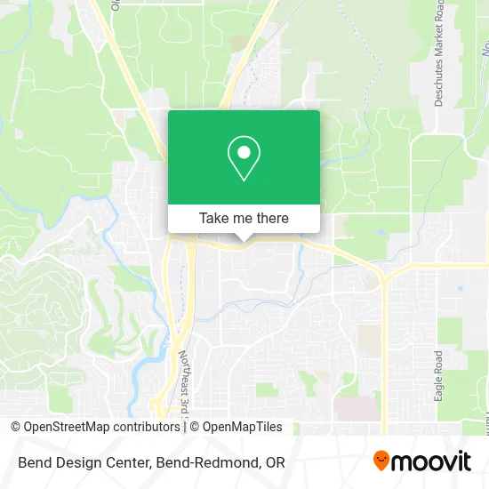 Bend Design Center map