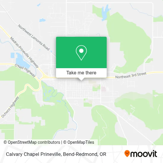 Calvary Chapel Prineville map