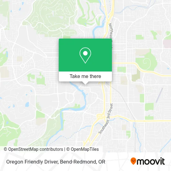 Oregon Friendly Driver map