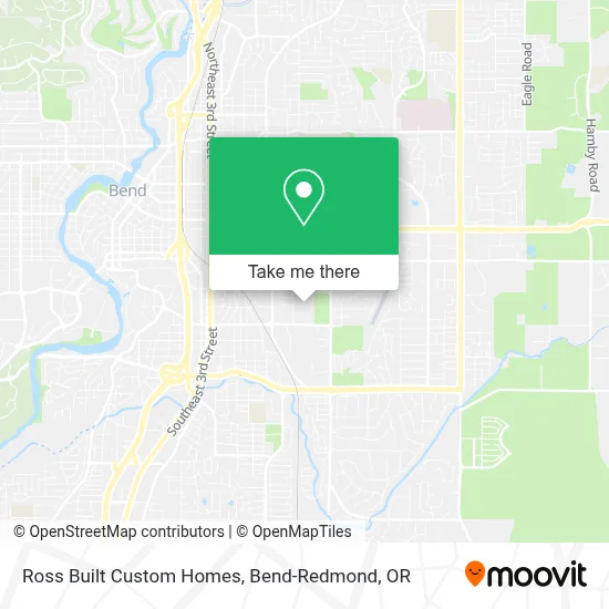 Ross Built Custom Homes map