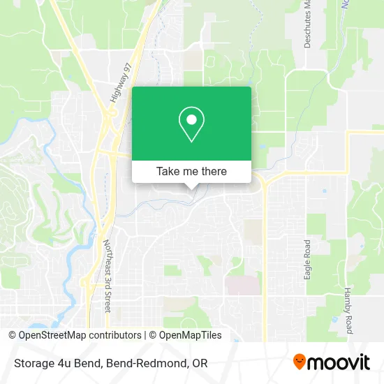 Storage 4u Bend map