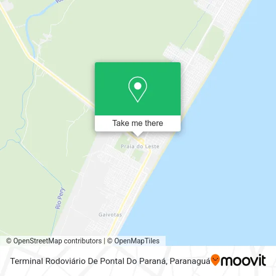 Terminal Rodoviário De Pontal Do Paraná map