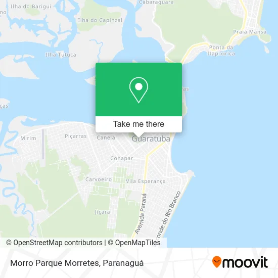 Morro Parque Morretes map