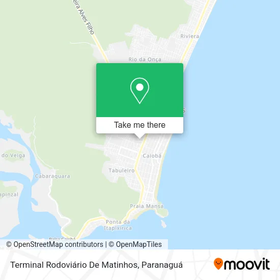 Terminal Rodoviário De Matinhos map
