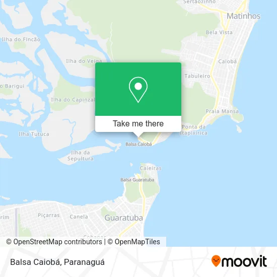 Balsa Caiobá map