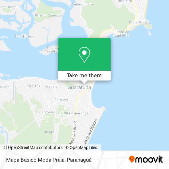 Mapa Basico Moda Praia map