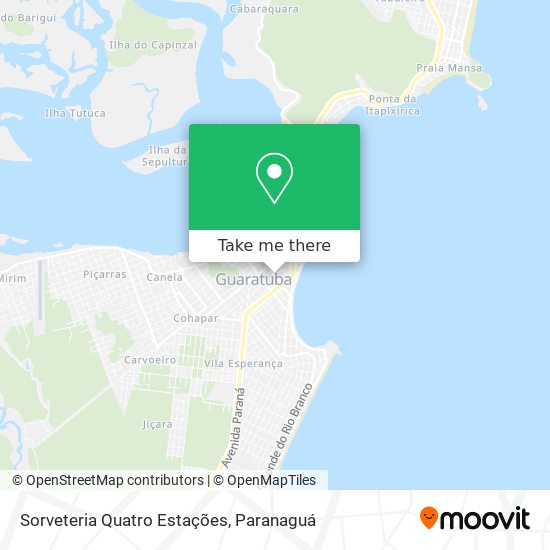Sorveteria Quatro Estações map
