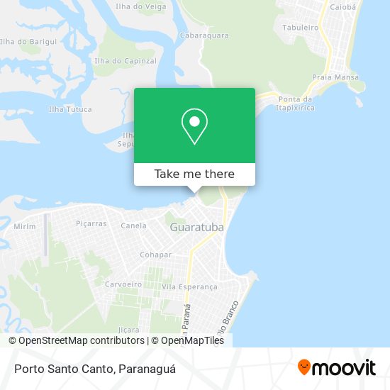 Porto Santo Canto map