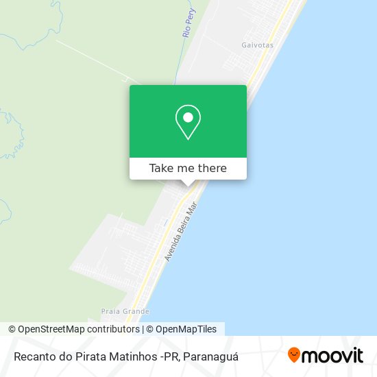 Recanto do Pirata Matinhos -PR map